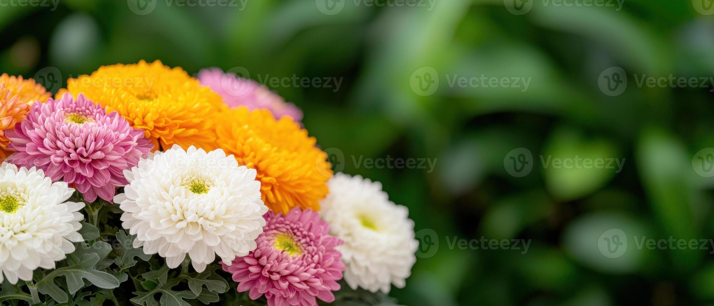 Vibrant Floral Bouquet in Nature photo