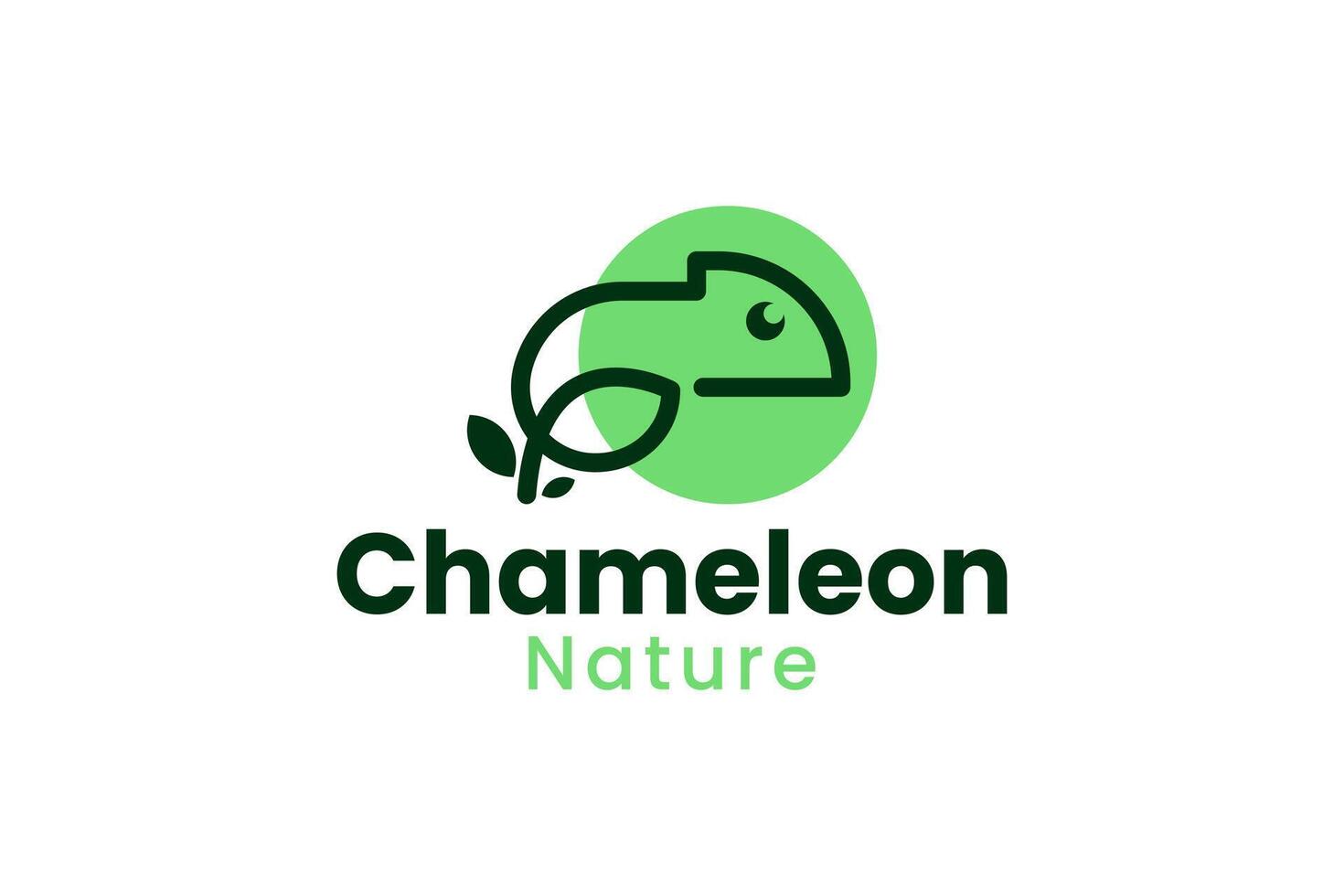 chameleon logo icon illustration vector