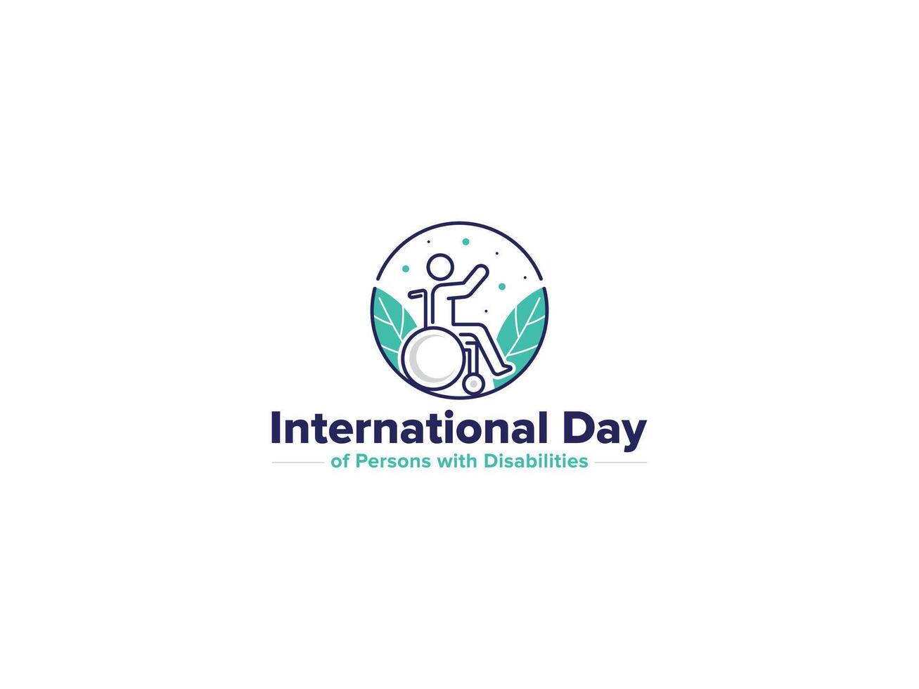 International Day of Persons with Disabilities Logo Design vector