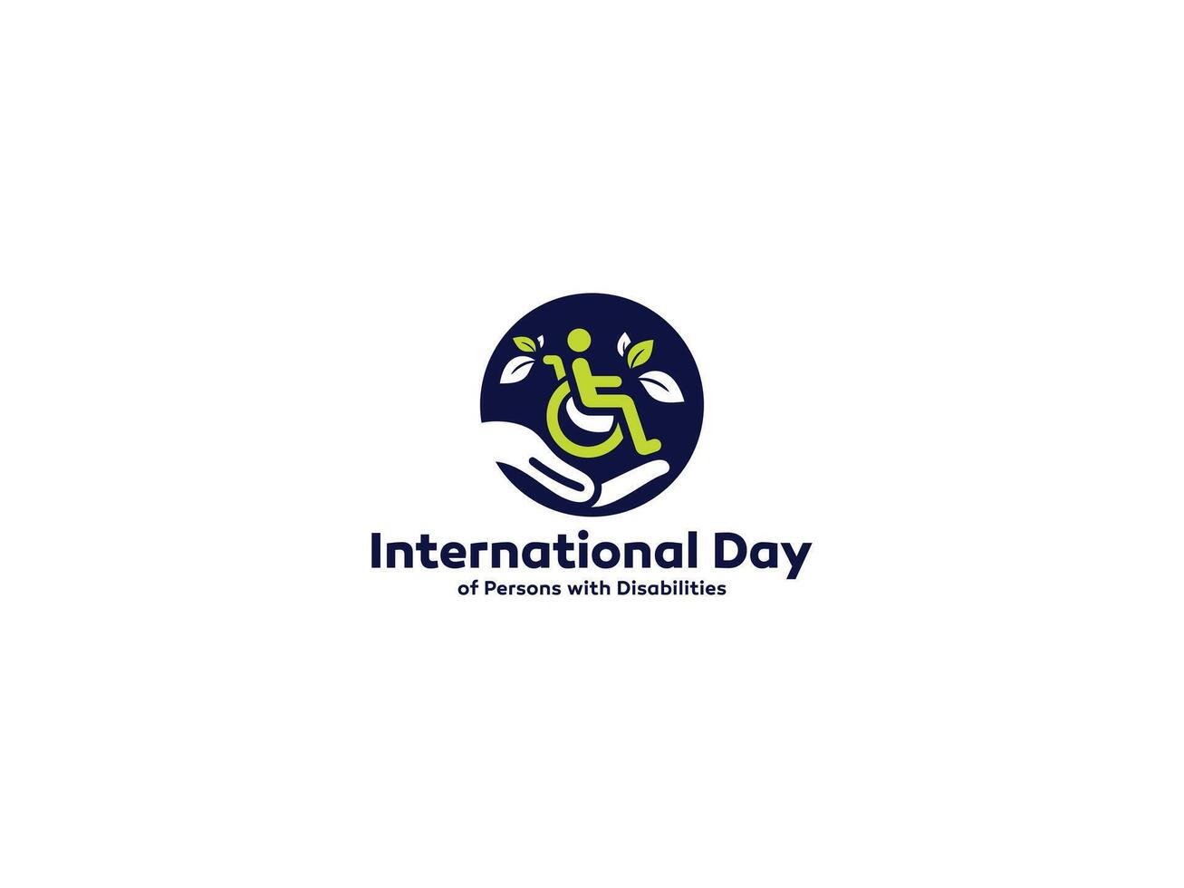 Stories and Celebrations for the International Day of Persons with Disabilities Logo Design vector