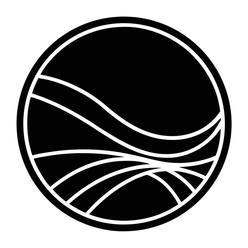 Geometric Line Circle Design vector