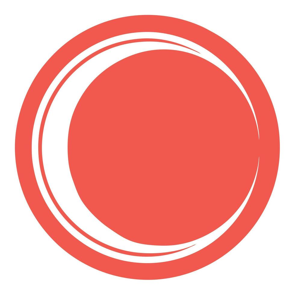 One-Line Circle Design Logo vector
