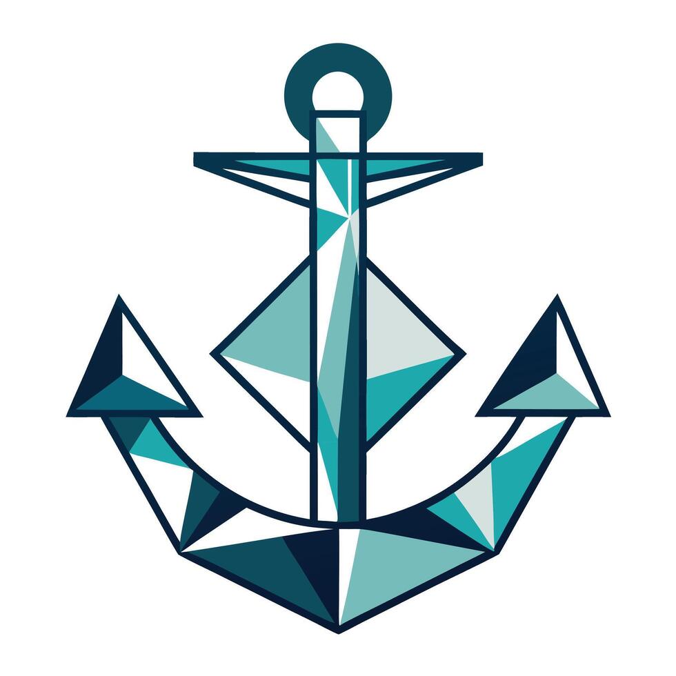 Sleek Anchor Artwork vector