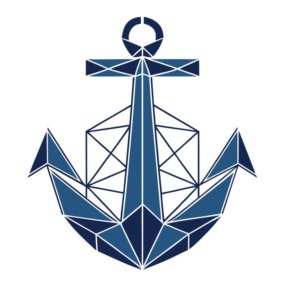 Abstract Anchor Shapes vector