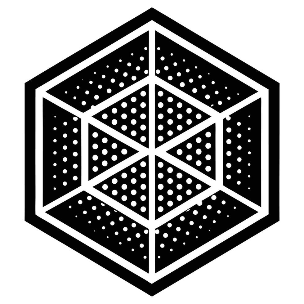 Hexagon Shape Illustration vector
