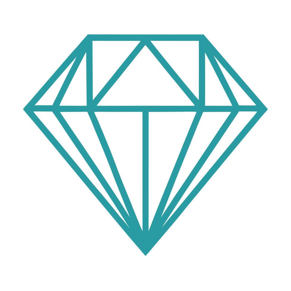 Modern Font with Diamond vector