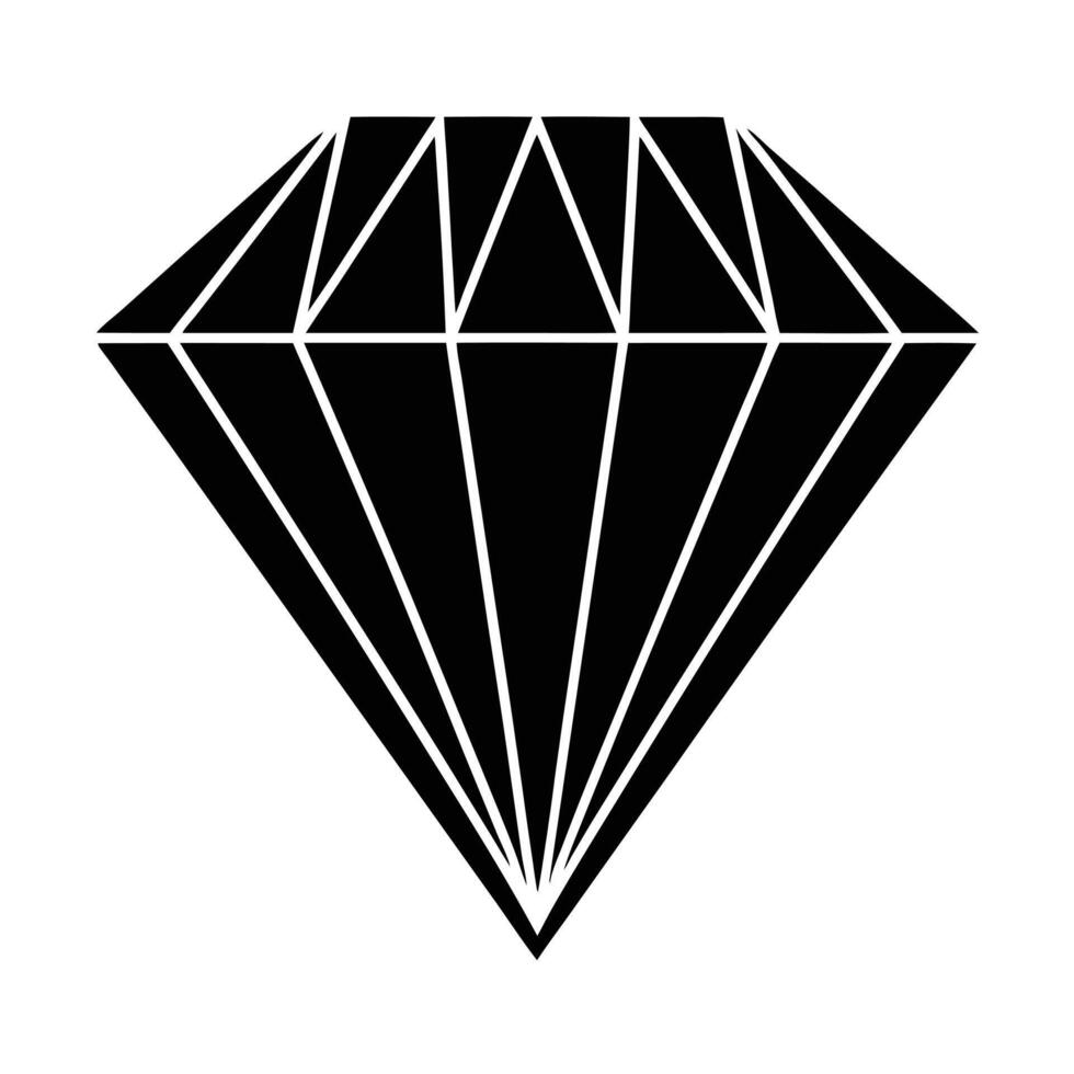 Diamond Silhouette Design vector