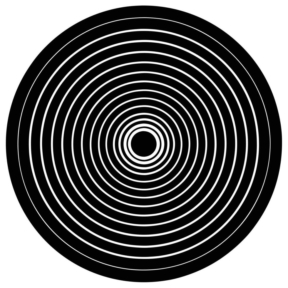 Simple Concentric Circle Art vector