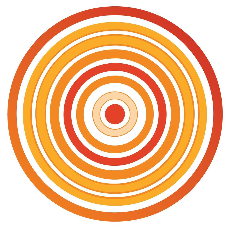 Artistic Concentric Circles vector