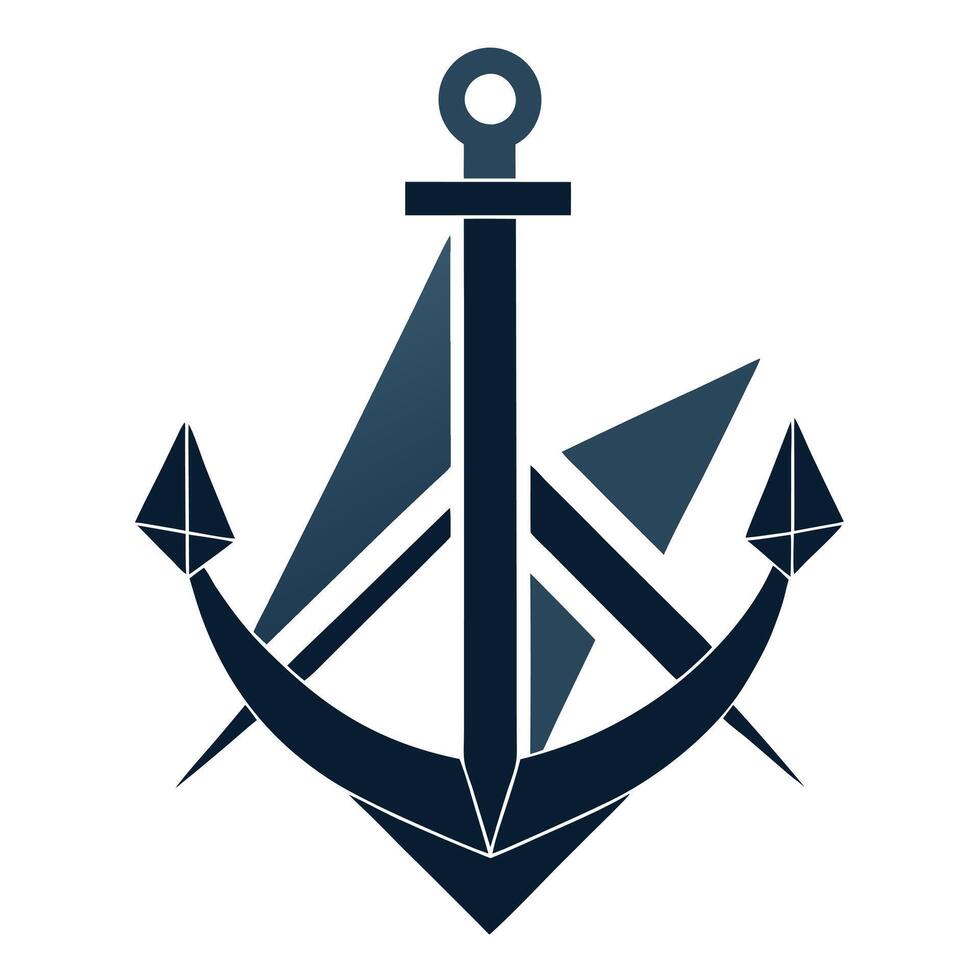 Abstract Nautical Anchor vector