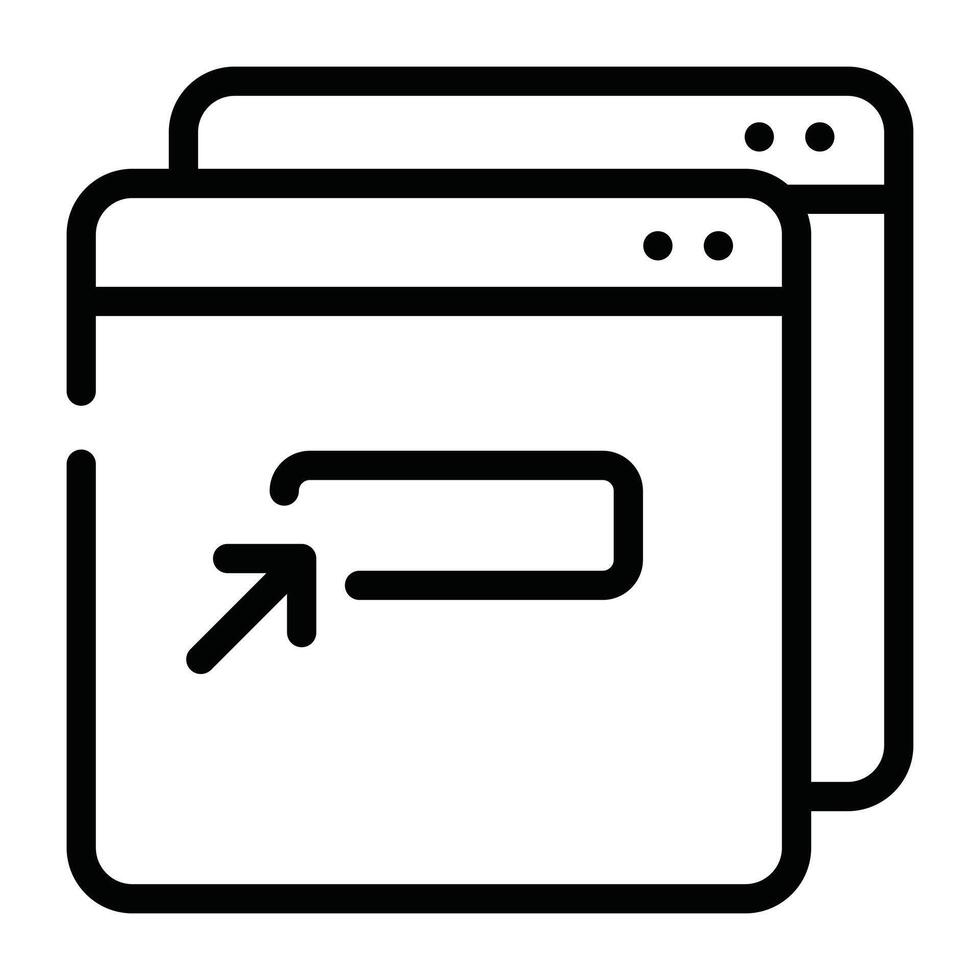 Action Icon Outline vector