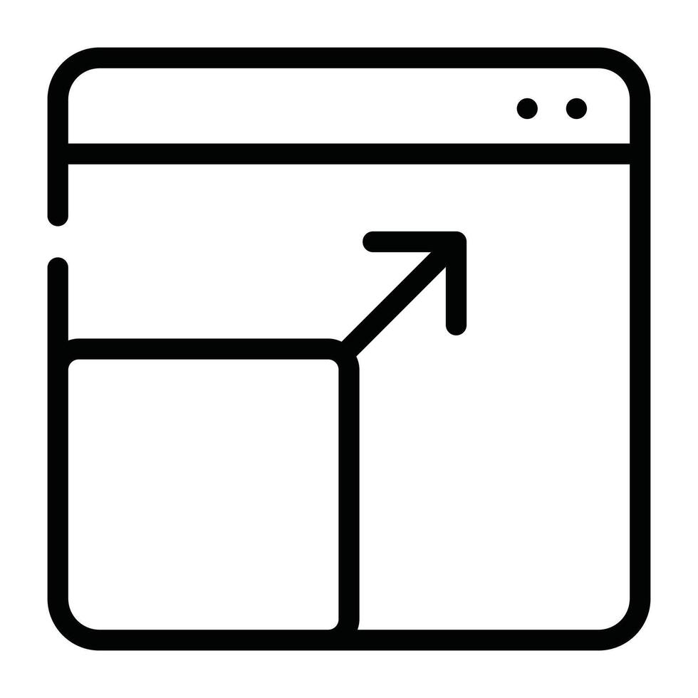 Fullscreen Icon Outline vector