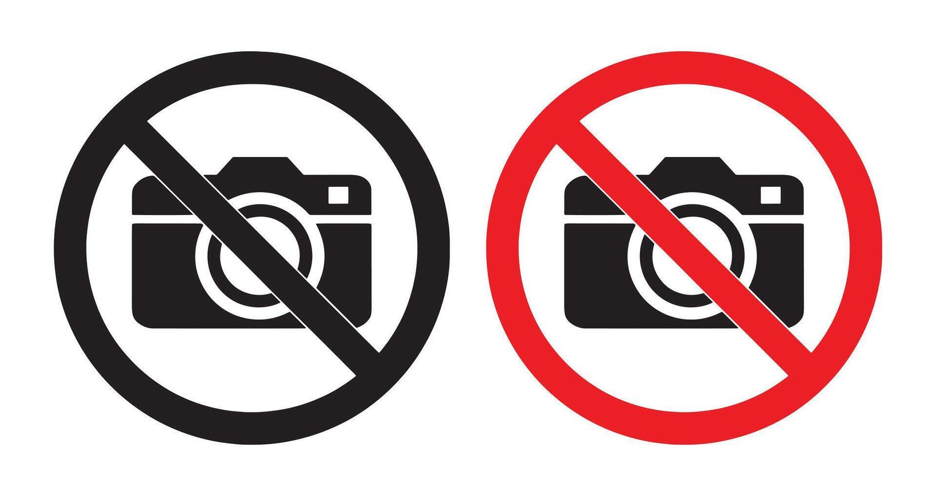 No camera sign vector
