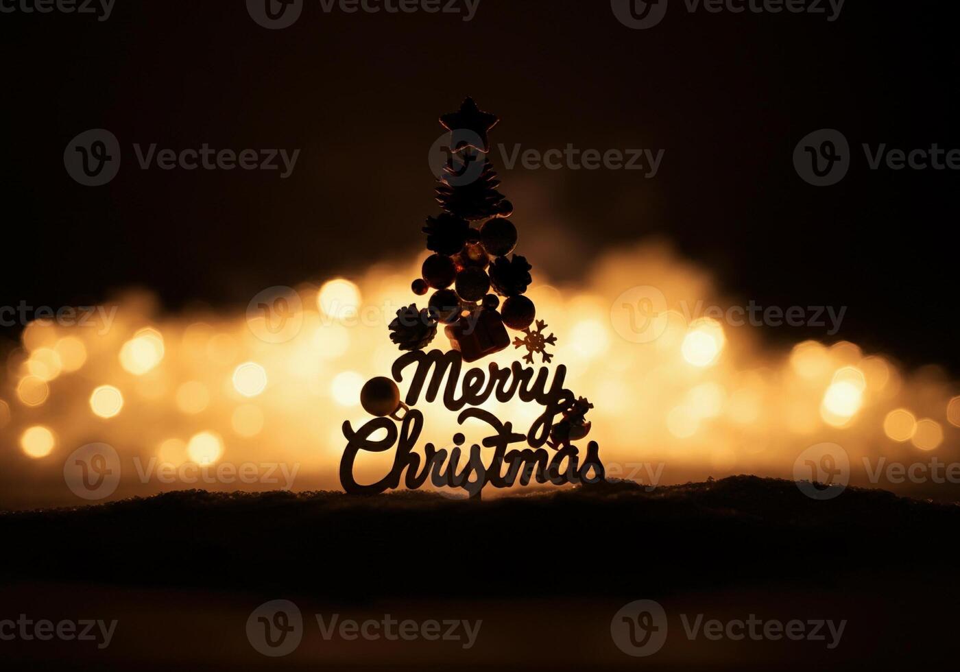 a christmas tree shaped words with merry christmas photo