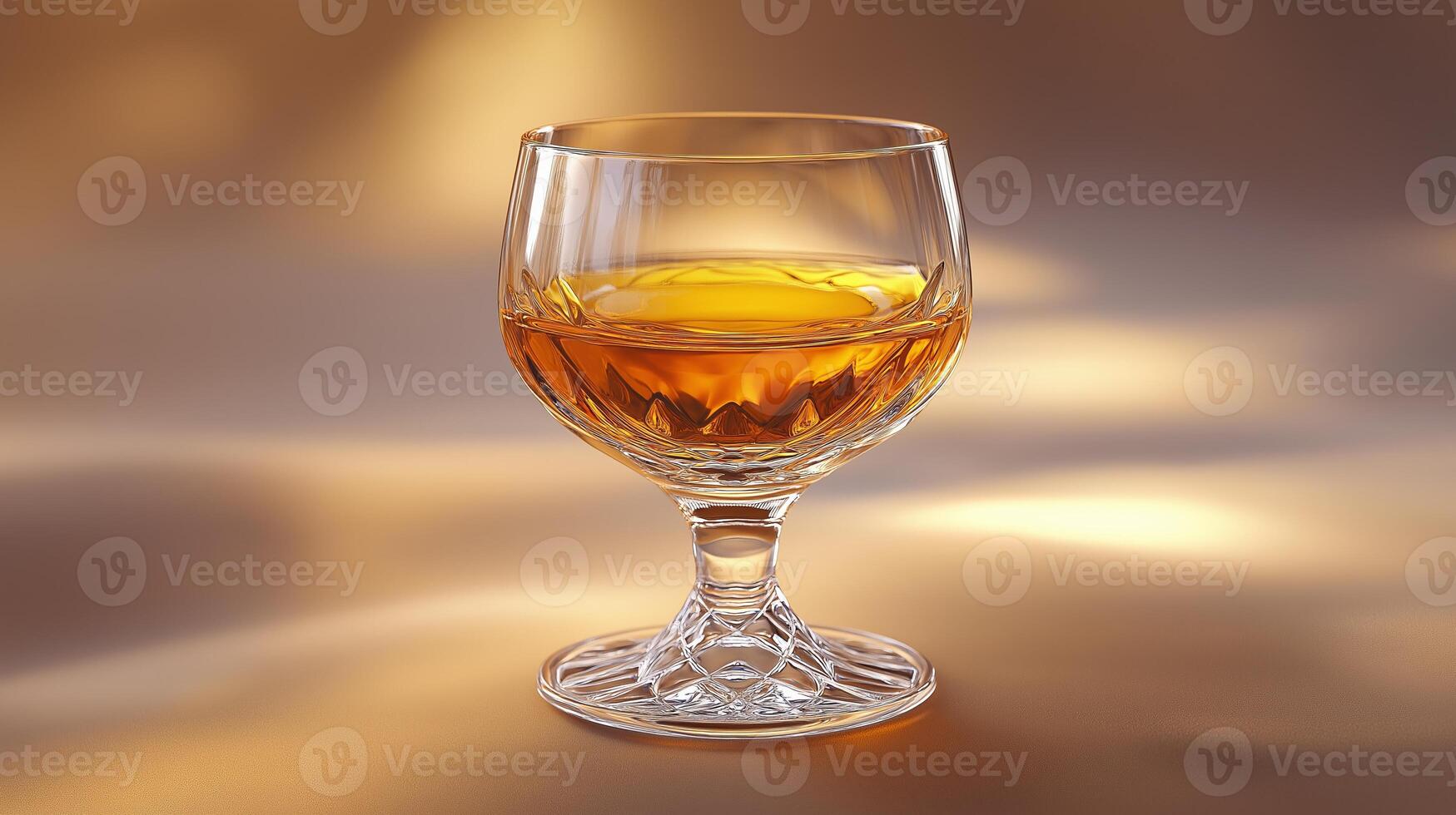 a glass of whiskey sitting on a table photo