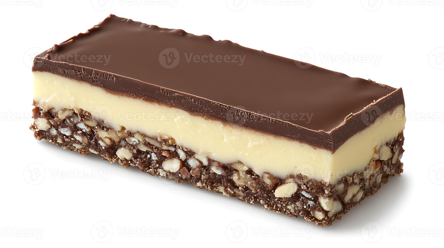 Nanaimo Bars A no-bake dessert bar with layers of chocolate, photo