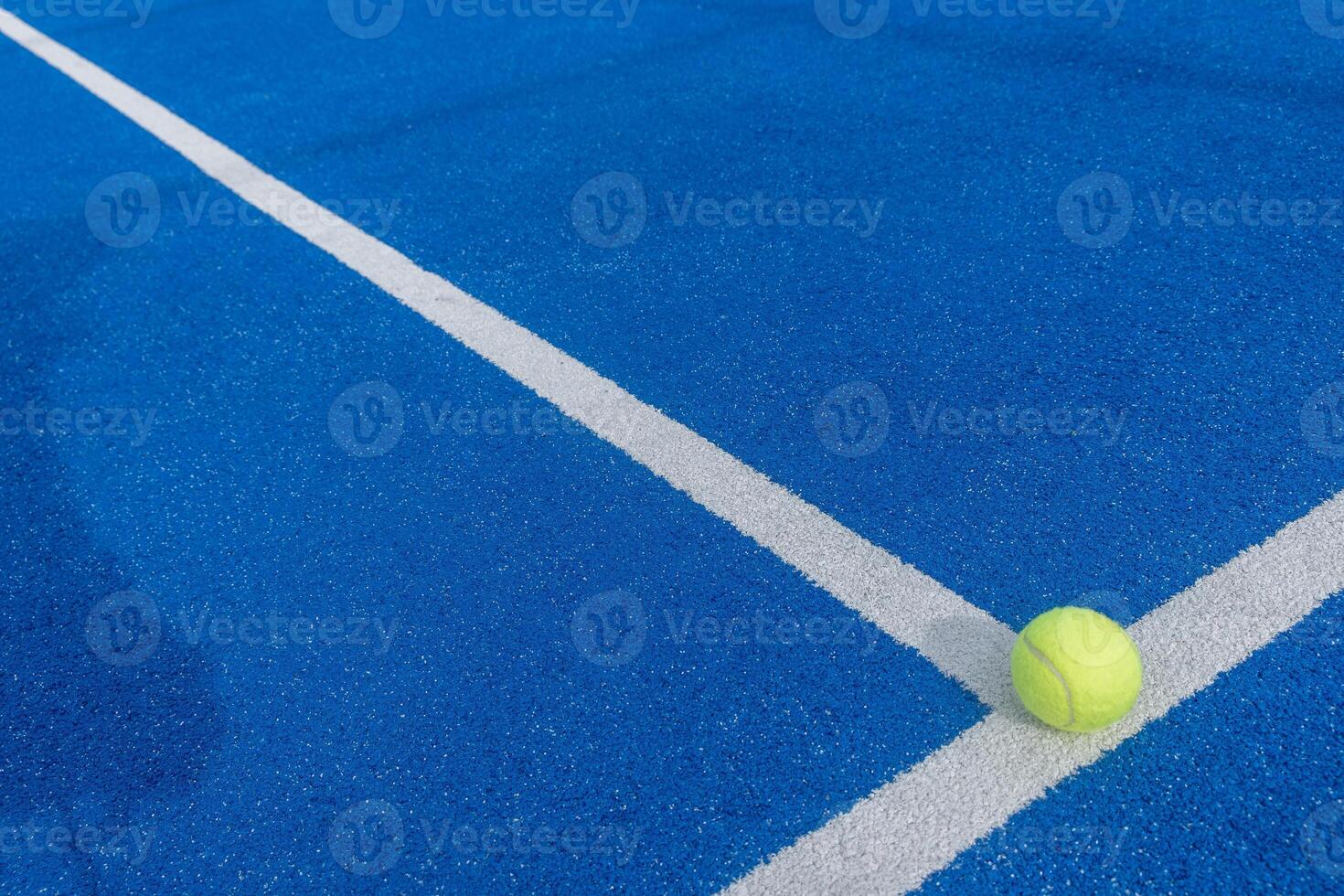 Paddle tennis ball on a paddle tennis court for background photo