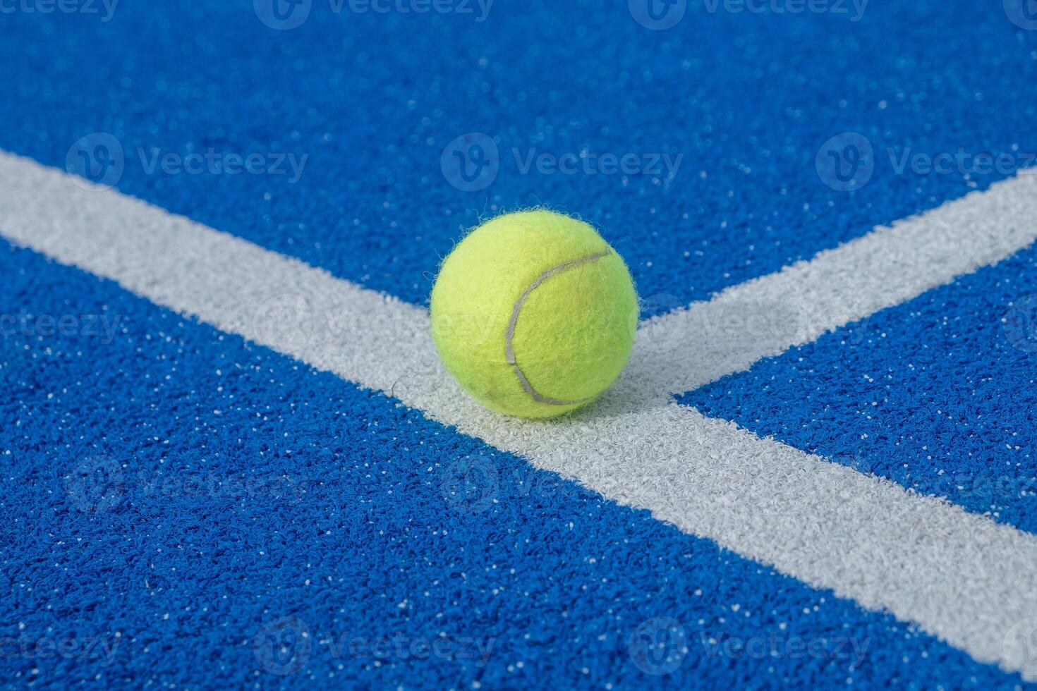 Padel ball on padel court. photo
