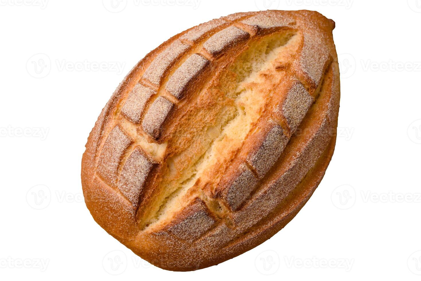 Homemade fresh crispy wholemeal bread photo