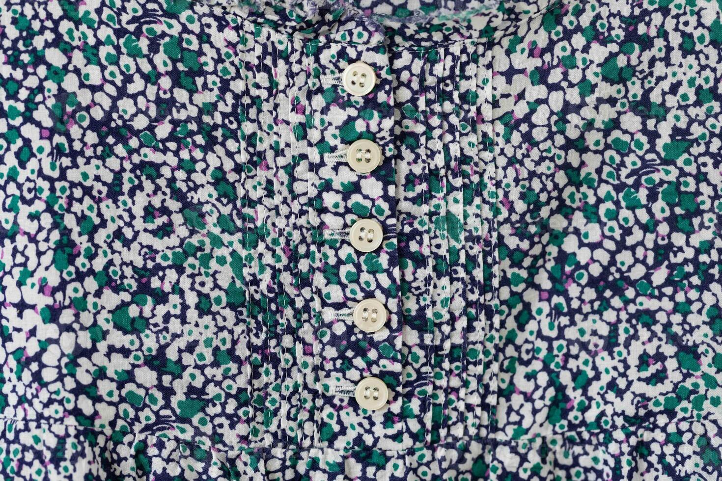 Print of floral on fabric photo