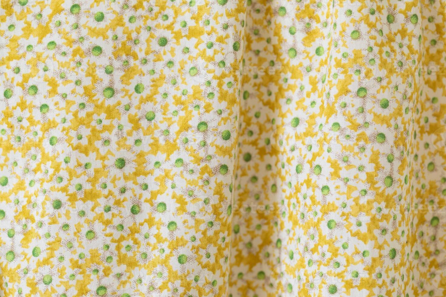 Print of floral on fabric photo