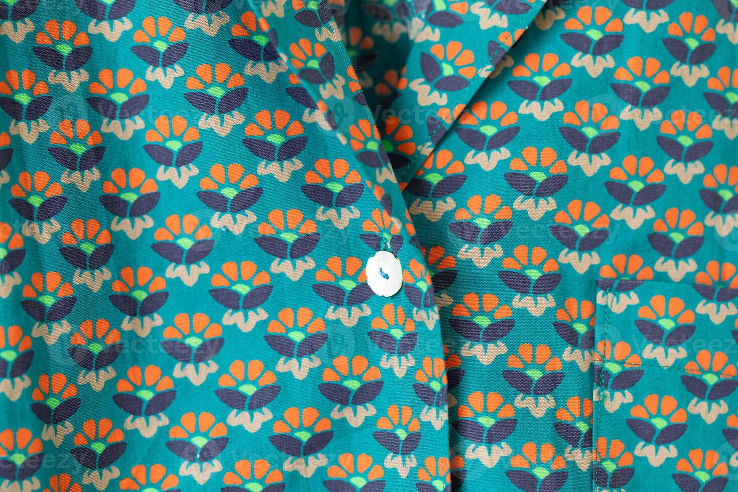 Print of floral on fabric photo