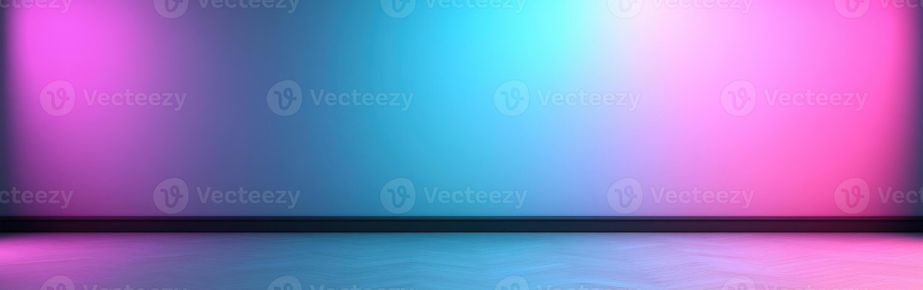 Colorful gradient background with soft lighting in an empty space photo