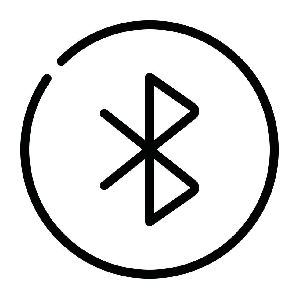 Bluetooth Symbol Icon vector