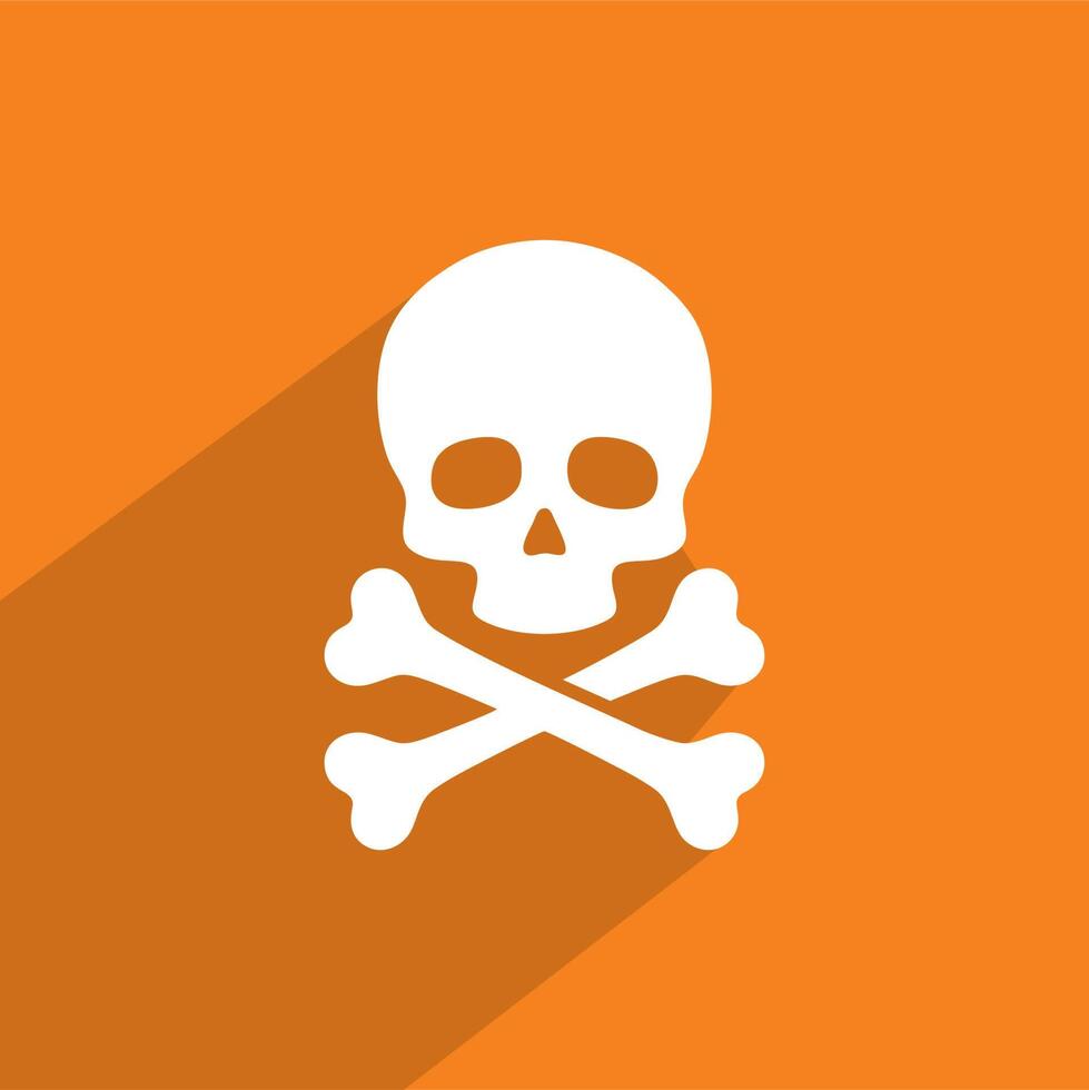 warning package icon , skull package icon vector