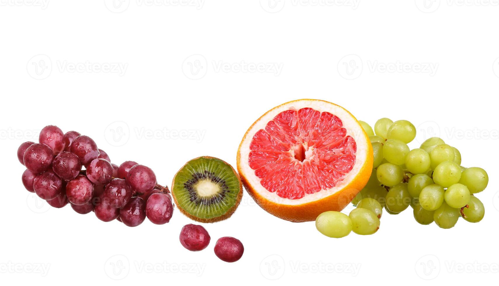 Fruit wig isolated on white photo