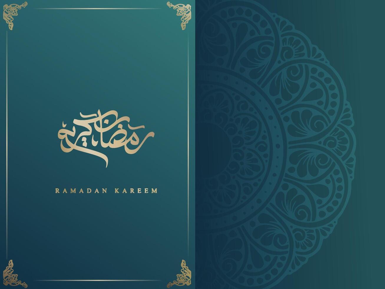 ramadan kareem greeting background template vector