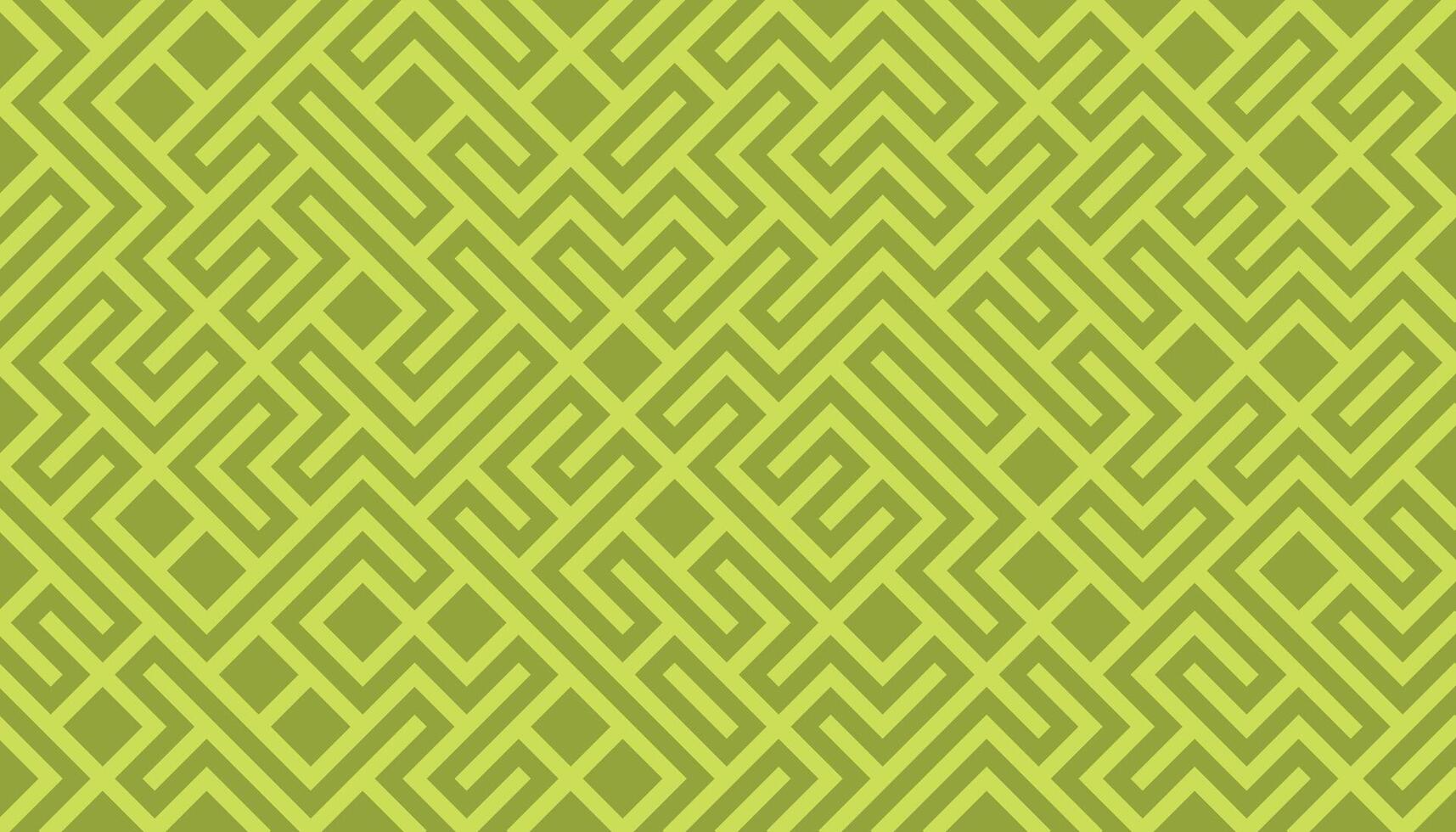 Bright green and olive geometric maze pattern with a natural energy vibe vector