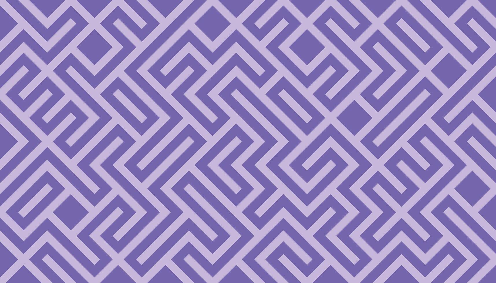 Abstract Geometric Maze Pattern in Purple and Lavender Tones, Seamless Modern Background vector