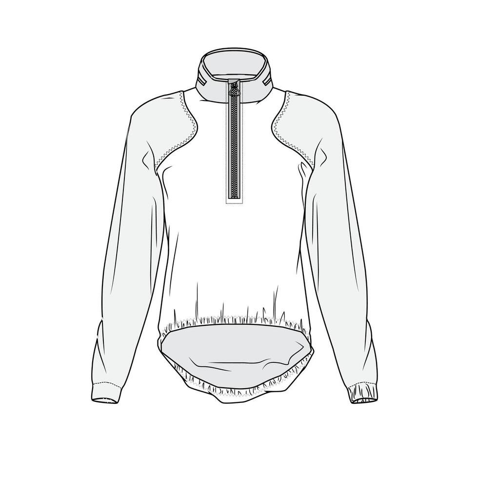 WOMEN'S WINBRAKER SKATCH vector