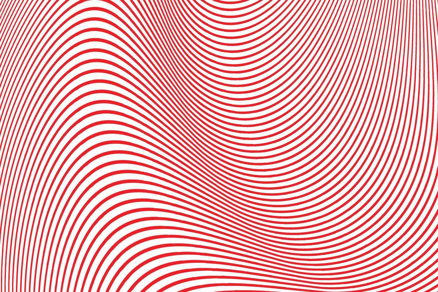 simple abstract red color creative wavy line pattern a red and white background with a red and white spiral vector