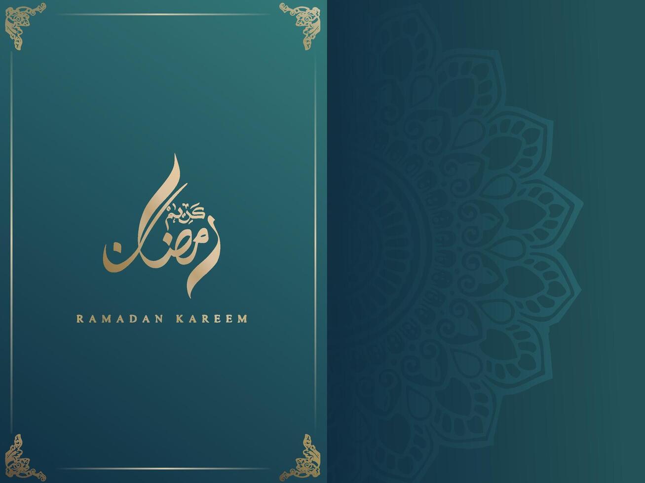 ramadan kareem elegant background vector