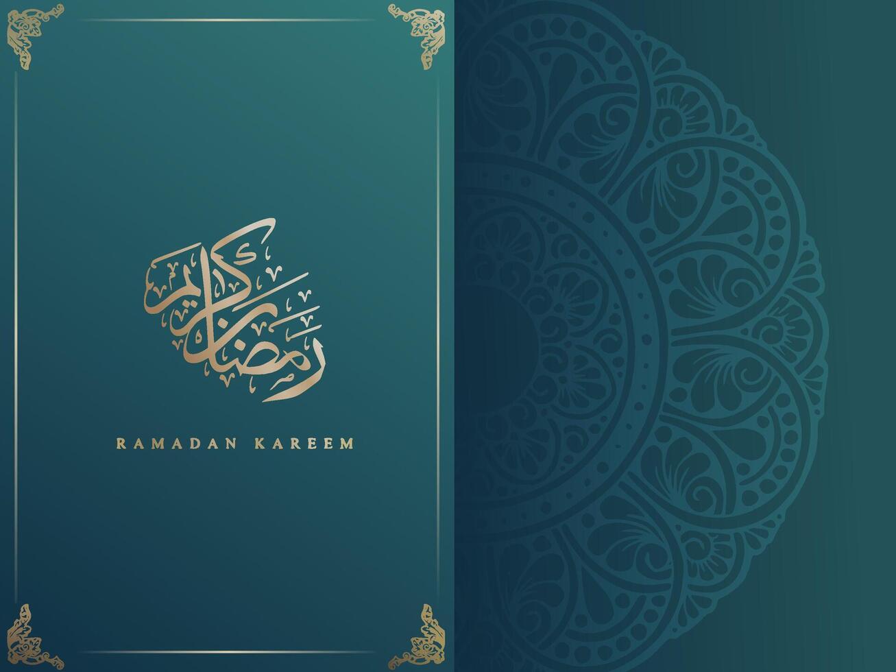 Islamic ornament template for background, banner, poster, cover design, social media feed, stories. Ramadan Kareem vector