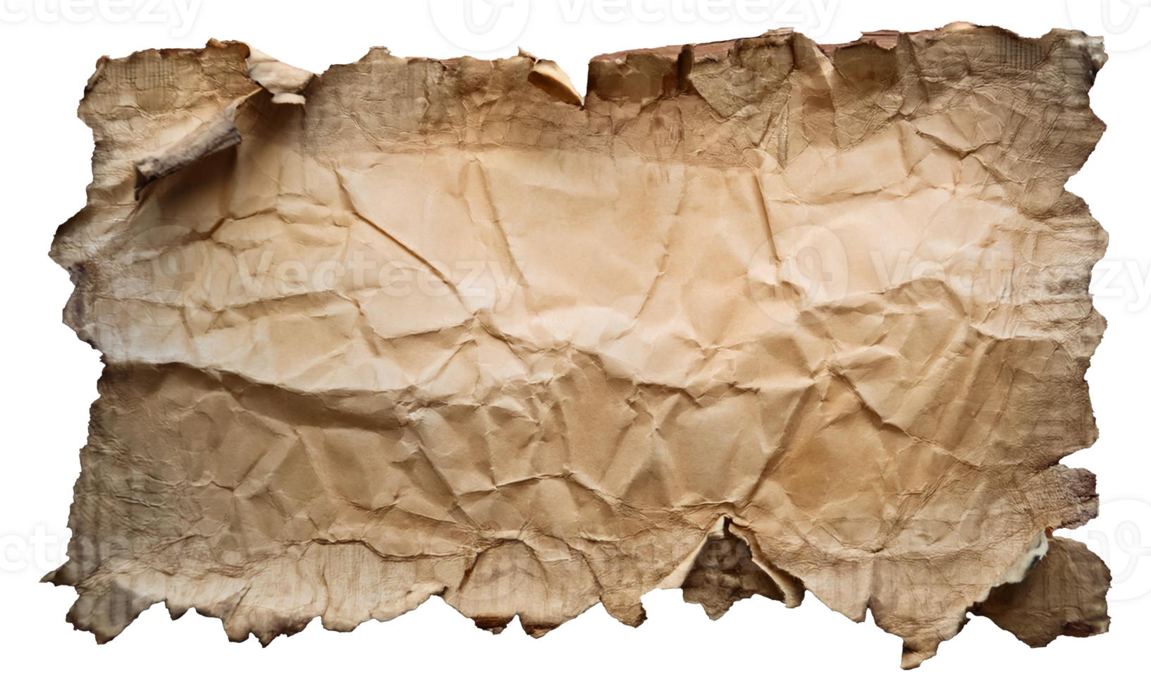 Crumpled Grunge Note with Weathered Border and Frame png