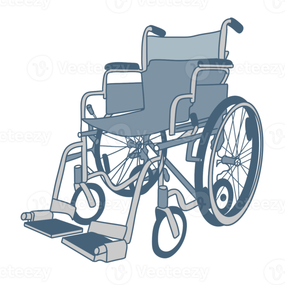 Wheel chair hospital illustration png