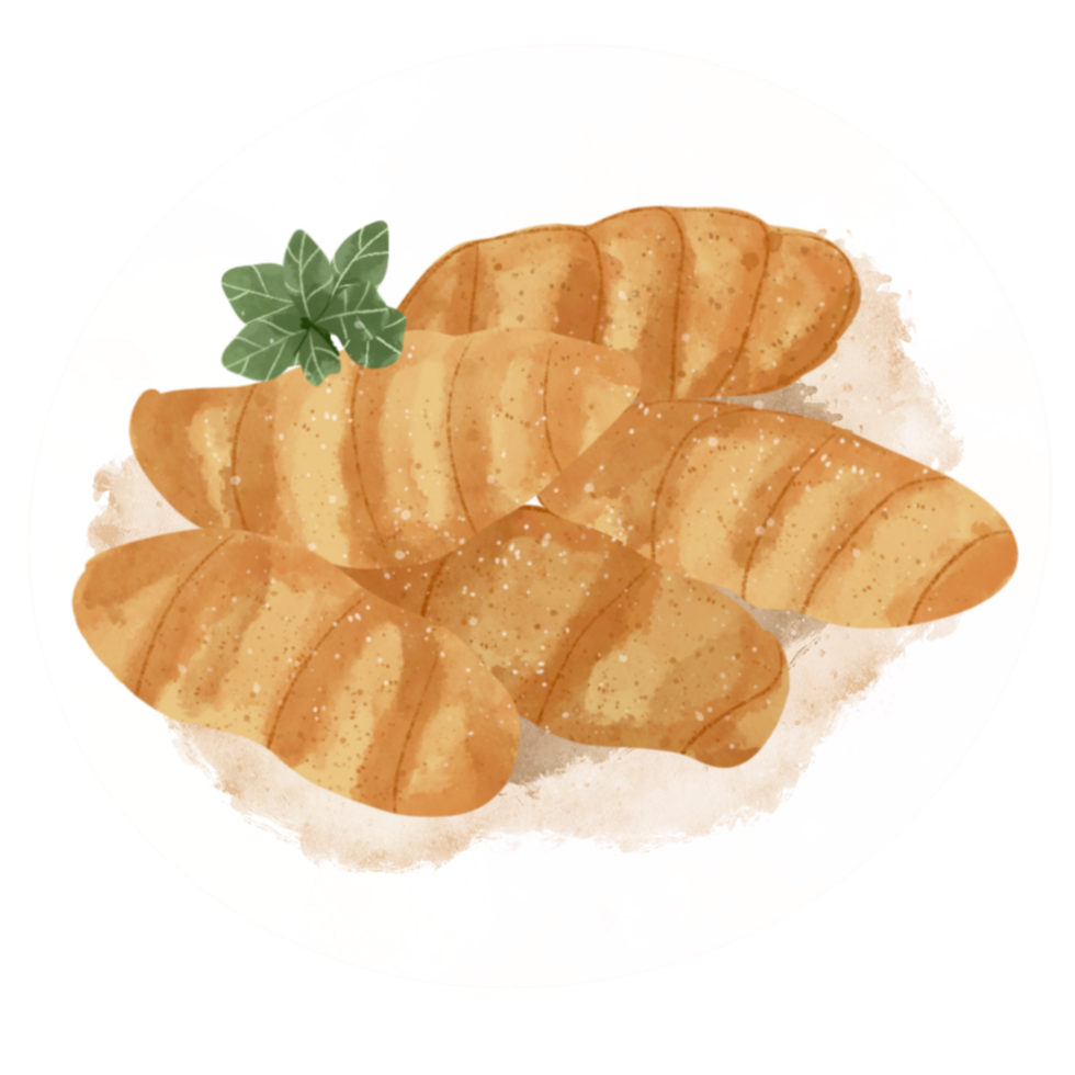Molen pisang indonesian food illustration png