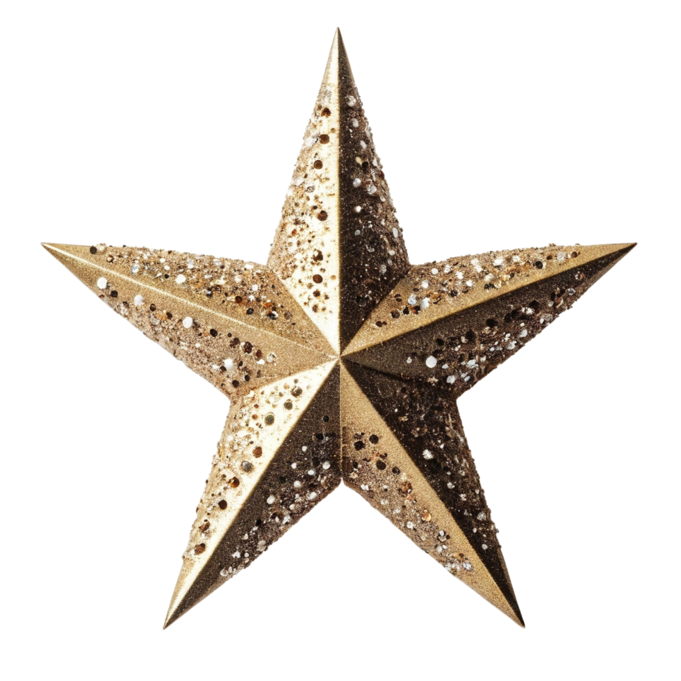 Christmas tree topper isolated on a transparent background png