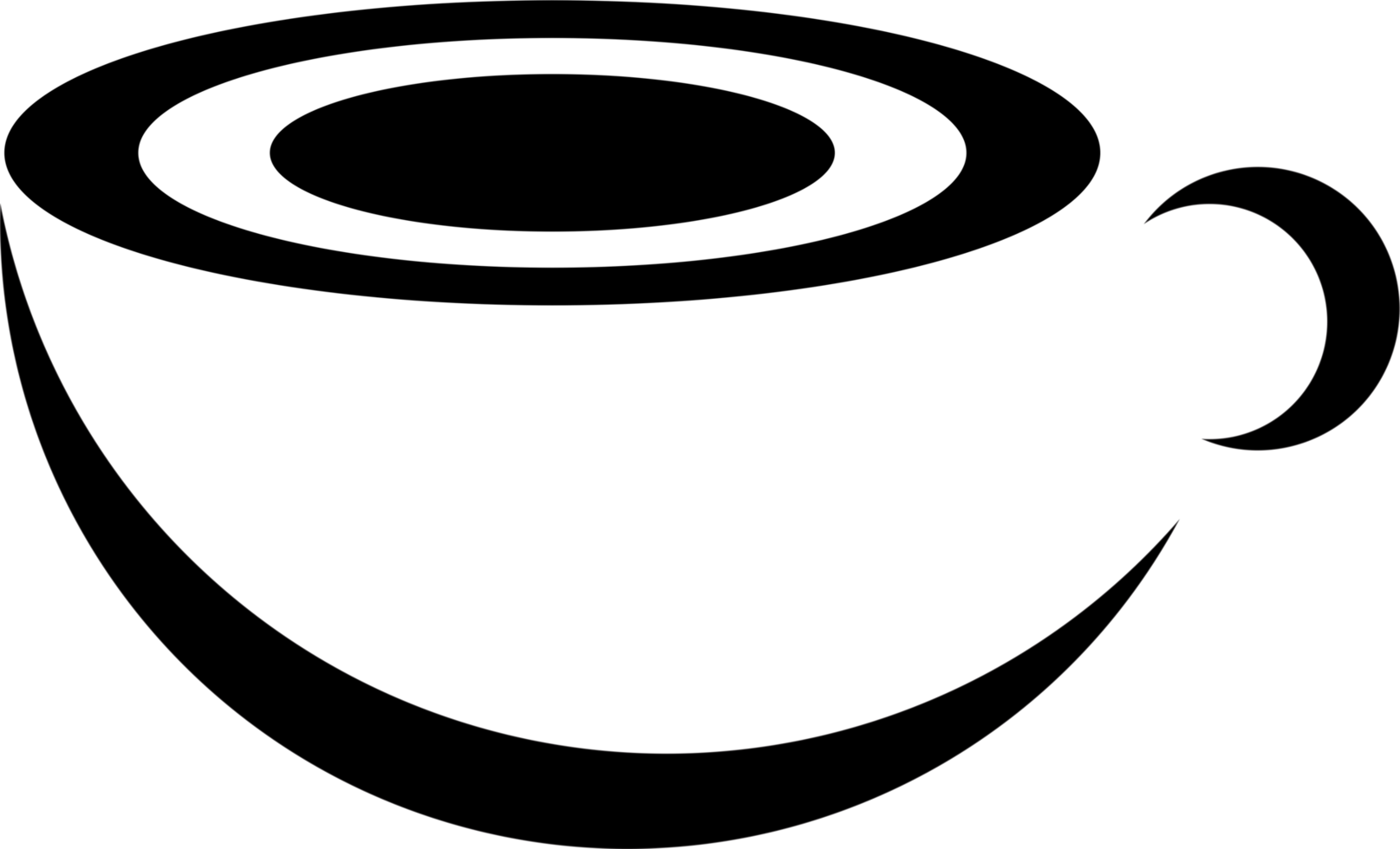 Coffee cup logo black color png