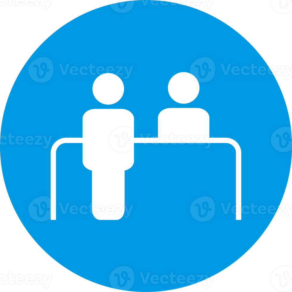 Customer service desk icon. Reception symbol for graphic design, logo, web site, social media, mobile app, ui png