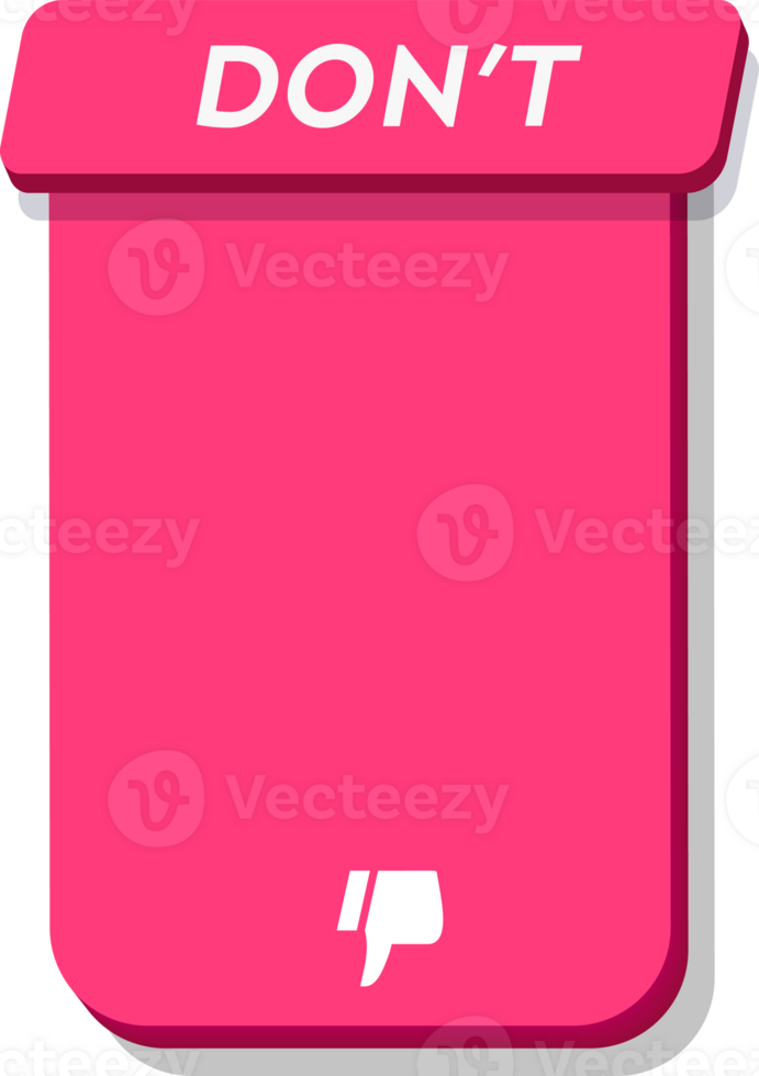Dont template frame pink color png