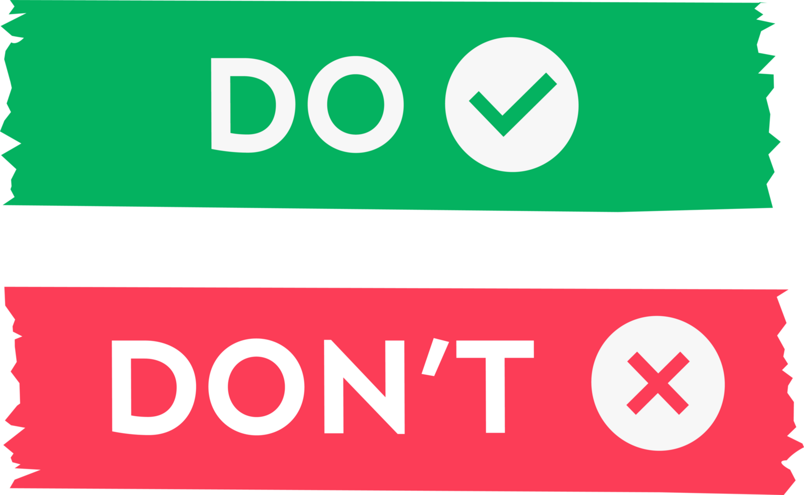 Do and dont infographic template frame png