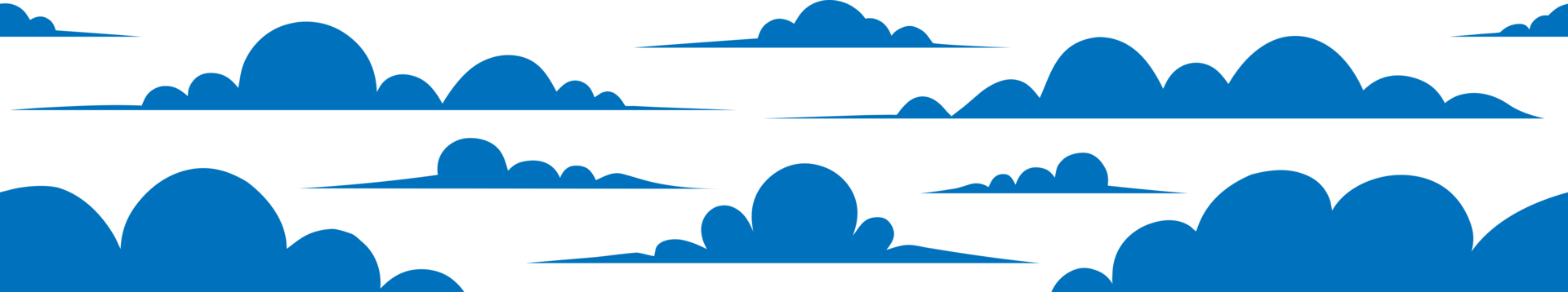 Sky clouds pattern flat style png