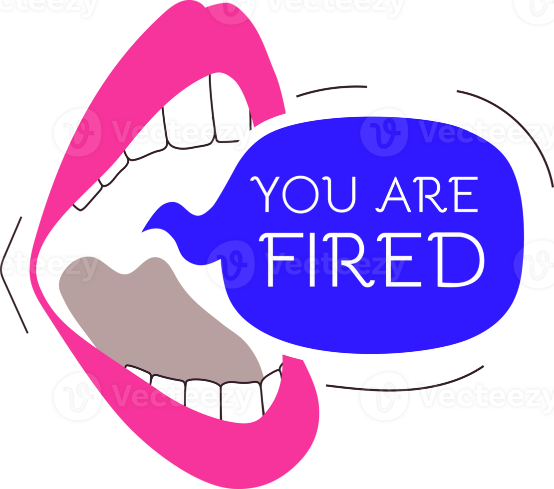 Fired banner modern colorful style png