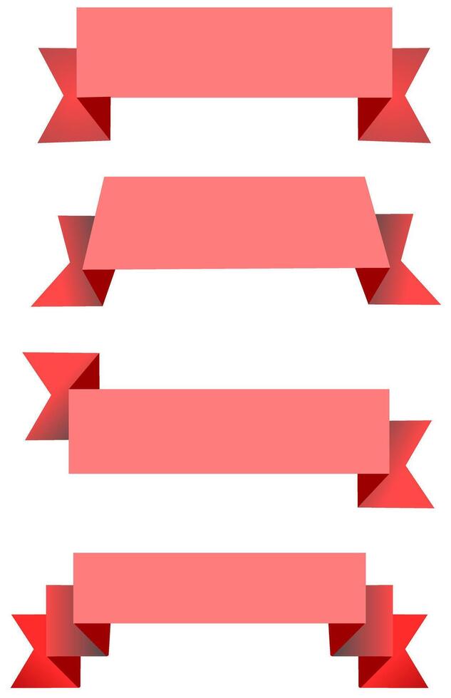 pink banner, pink text boxes, pink shape elements. vector