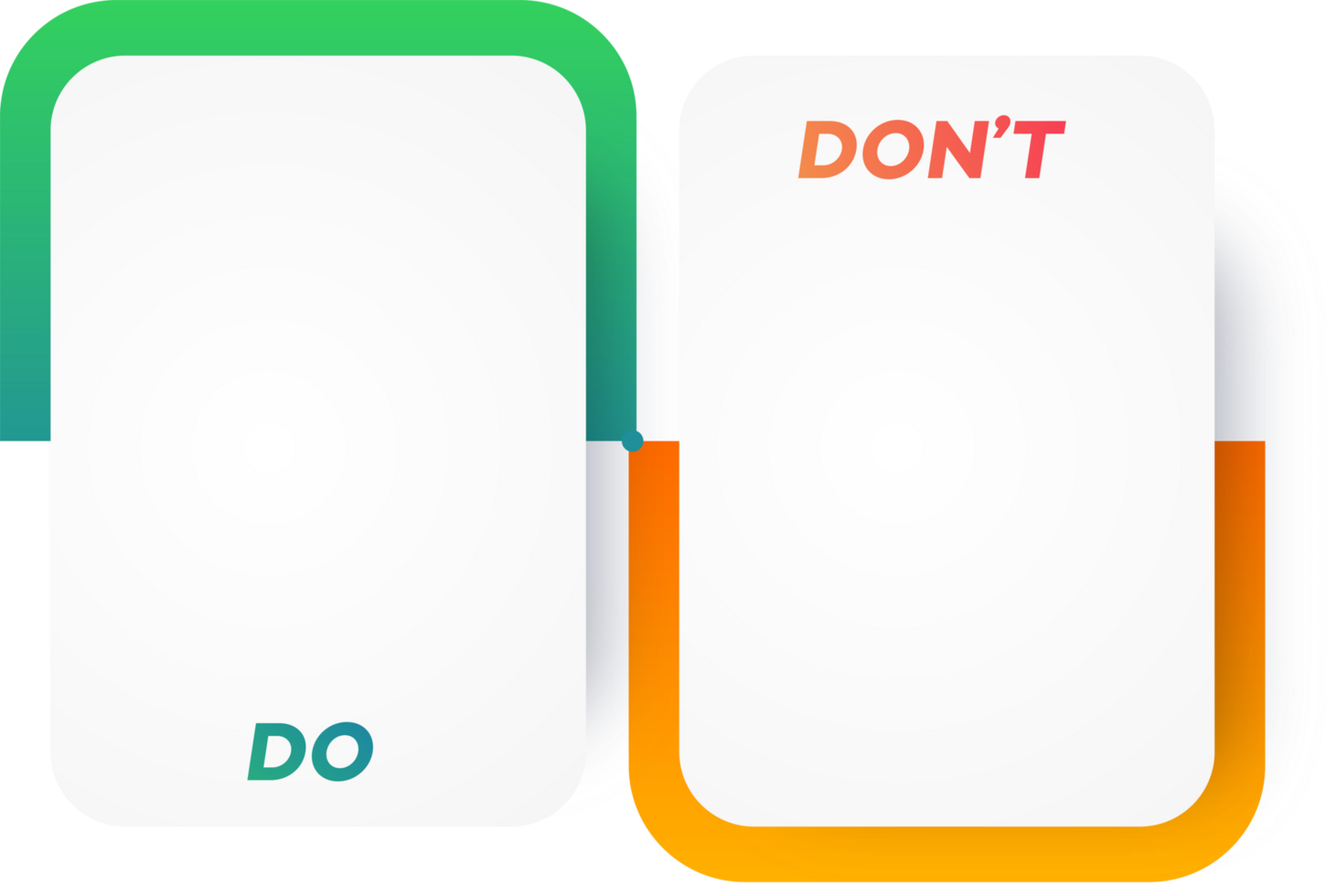 Do and dont infographic template png