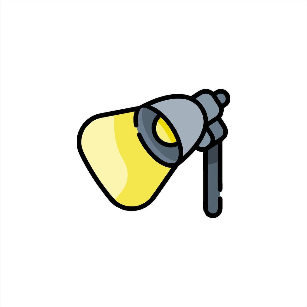 A yellow light bulb icon on a white background vector